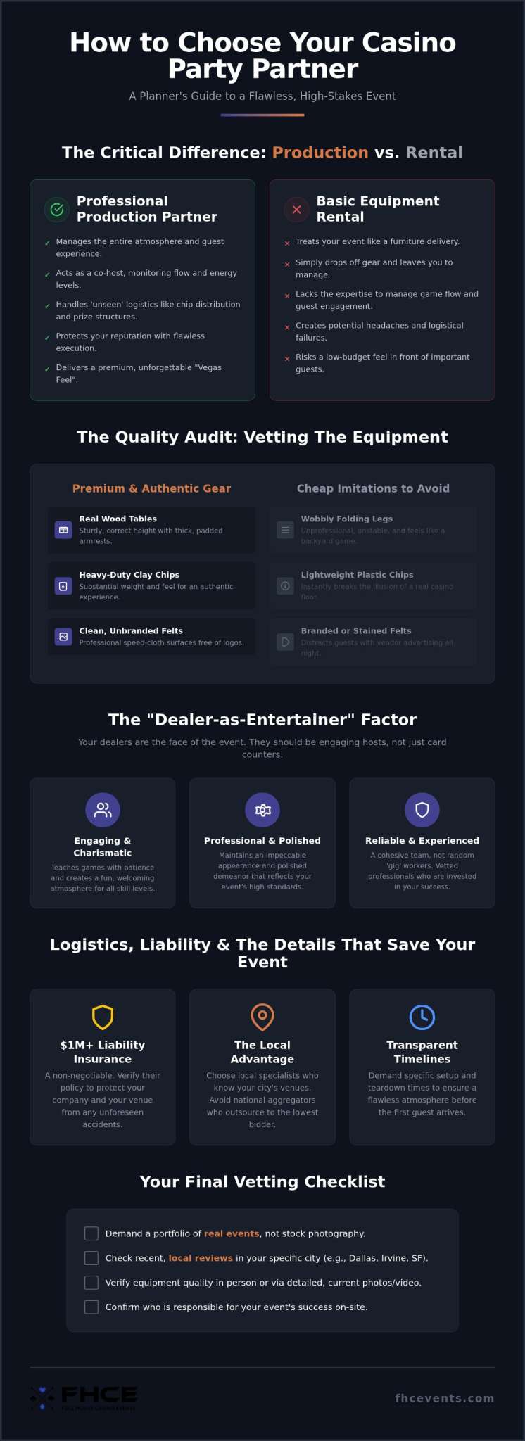 How to Choose a Casino Party Company: The 2026 Planner’s Guide